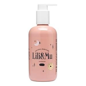 Lili&Mu Body Lotion for Pregnant Women 300 ml Moisturising Cream with Shea Butter Aloe Natural Oils Body Balm for Dry Damaged Skin Pregnancy Gifts for Mum Body Cream
