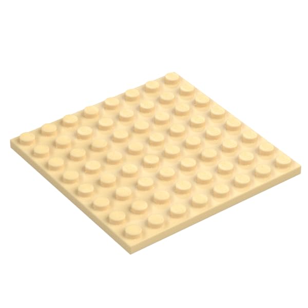 LEGO Building Plate, 8 x 8 Studs, Part 41539 (Tan, 2, Plates) — image 1