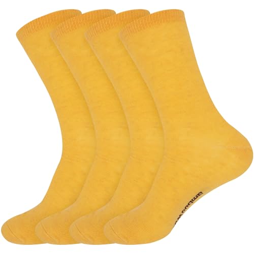 Image of BambooMN Unisex Men and Women's Rayon from Bamboo Wool Blend Athletic Crew Socks for Home, Travel, Work and Sport, 2 Pairs