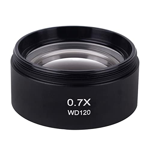 顕微鏡キット WD120 0.7倍三眼ステレオ顕微鏡補助対物レンズ48mm糸 顕微鏡レンズアダプター