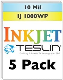 Inkjet Teslin Synthetic Paper - 5 Sheets