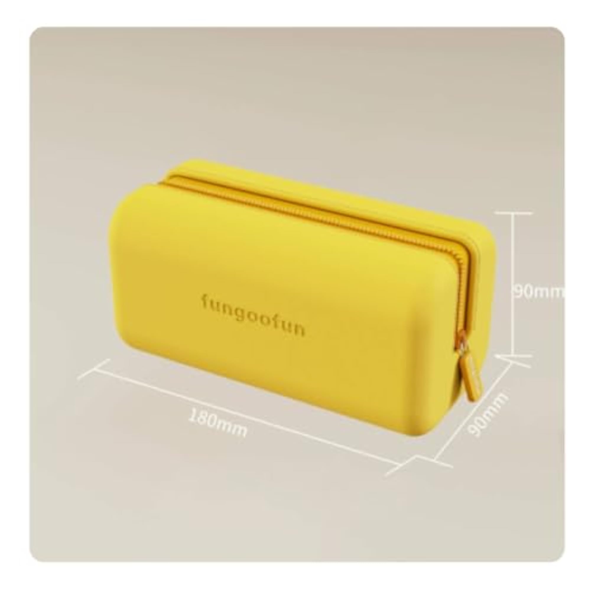 BNF® Structured Portable Zipper Makeup Bag, Yellow Brick