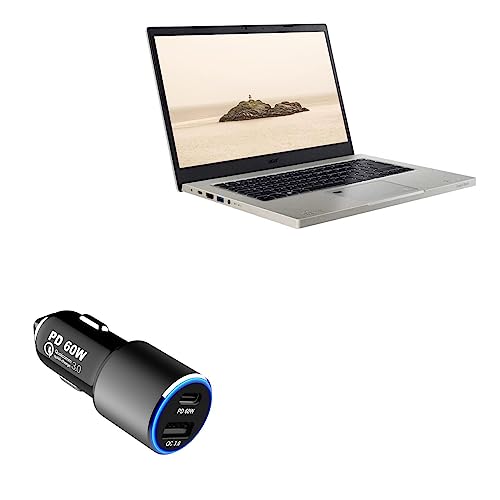 Carregador de carro BoxWave compatível com Acer Aspire Vero (AV14-51) – Carregador de carro RapidBla
