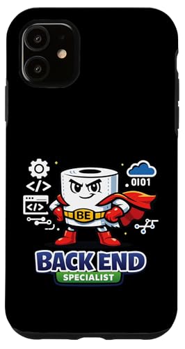 Back End Specialist Developer Funny Programmer Toilet Paper �X�}�z�P�[�X iPhone 11 �p