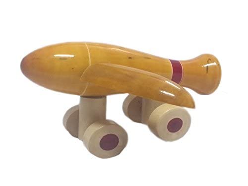 Neotea Kids Wooden Toy Pull Along Aero Plan Push and Pull Toy for Kids showpiece for Home D?cor Color May Vary Pack of 1