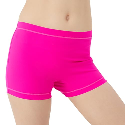 QBK Toddler Girls Swim Shorts 2T-14 Boyshort Swimsuit UPF 50+ Quick Dry Rash Guard Swim Bottoms3