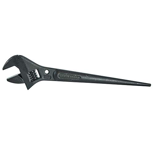 Klein Tools 3227 Adjustable Wrench, Spud Wrench for Up to 1-5/16-Inch Nuts and Bolts, 10-Inch, with Tether Hole