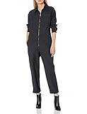 AG Adriano Goldschmied womens Controlla Boilersuit Jumpsuit, Sulfur Black, Small US