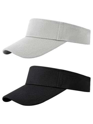 Image of Cooraby Sports Sun Visor Hats Adjustable Sun Visor Caps for Women and Men