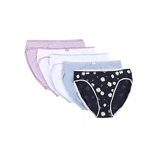 Image of Marks & Spencer Womens Cotton Blend Printed Low Rise Brazilian Knicker (Pack of 5)
