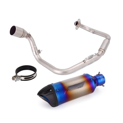 Tuyau d'échappement pour TNT125 2017-2025 avec silencieux central en acier inoxydable de 320mm