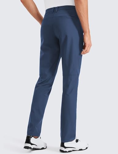 Image of CRZ YOGA All Day Comfy Golf Pants 28 inch /30 inch /32 inch /34 inch /36 inch | Decent Stretch, Wrinkle-Resistant, Casual, Slightly Tapered Leg, Flat Front, Pockets, Trousers for Men