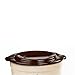 Ohio Stoneware Ceramic Lid for Food Preservation Pickling and Fermenting, 12 inch Cover Fits 2 Gallon Crock, Brown