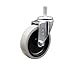 Service Caster - 4 Inch Swivel Thermoplastic Rubber Caster and 10mm - 1.50 TPI x 1.5 Threaded Stem - 125 lbs./Caster