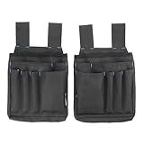 HÖGERT TECHNIK - Sacoche porte-outils ceinture ELTA en Oxford 600D avec 7 compartiments p...