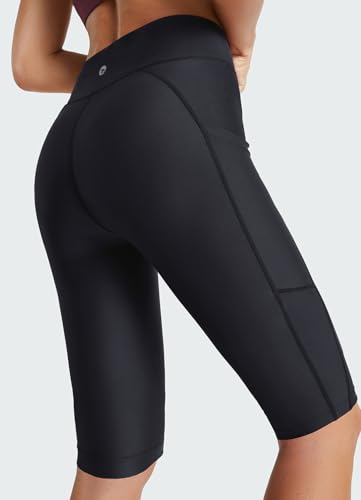 baleaf Women's 12” Swim Shorts UPF 50+ High Waisted Long Board Shorts with 2 Pockets2