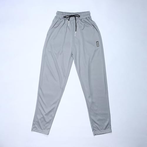 Mens Casual Pants Solid Quick Drying Comfort Stretch Drawstring Sweatpants Lightweight Trendy Trousers with Pockets4