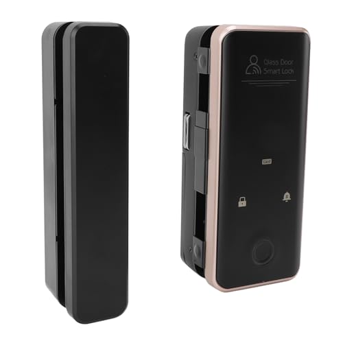 Smart Glass Door Safety Lock Fingerprint Keyless Access for Home Office