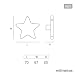 6 Un. TIRADOR Pomo Mueble Infantil ESTRELLA plástico azul celeste para habitación...