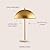 JONATHAN Y JYL1071A Ella 20.7" Dome Metal with Marble Base LED Table Lamp Classic Glam Bedside Desk Nightstand Lamp for Bedroom Living Room Office College Bookcase LED Bulbs Included, Gold Leaf/White