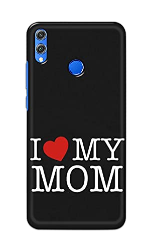 Image of PRINTFIDAA I Love My Mom Hard Back Cover for Honor 8X, JSN-L11, JSN-L21, JSN-L22, JSN-L23 Back Cover -(P6) KAT1006