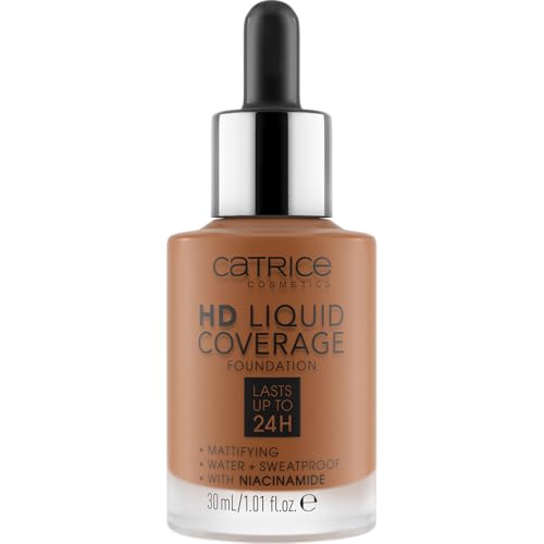 Catrice | HD Liquid Coverage Foundation | Flawless, High Coverage | Vegan & Cruelty Free (085 | Chestnut Beige)