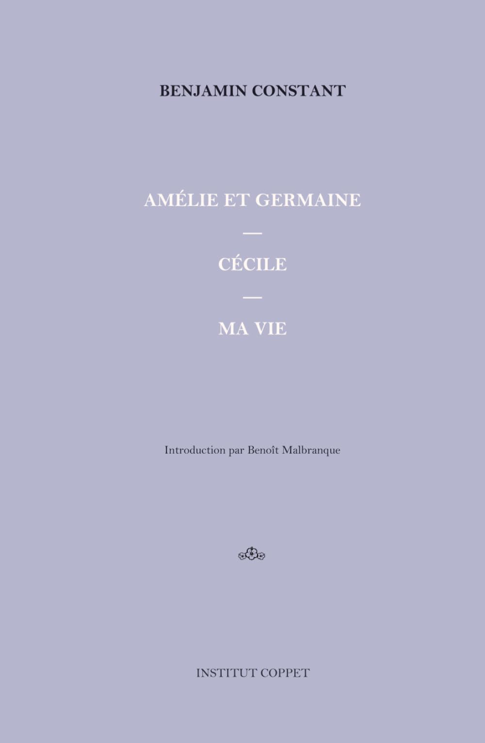 Amélie et Germaine — Cécile — Ma vie