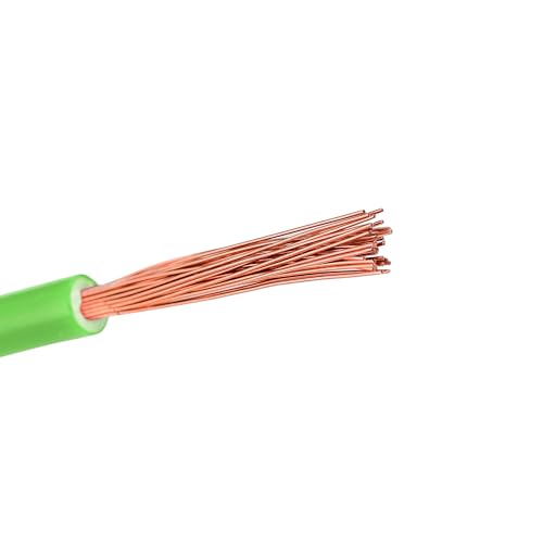 Image of 4.0 sqmm Single Core Copper Electrical Wire, 180 Meter (Green) | Heat Resistant & Flame Retardant (FR) | Lead-Free LSH House Wire for Home & Industrial Use (180 MTR)