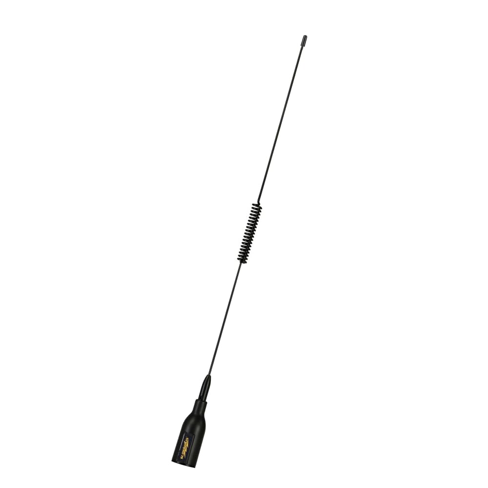 Glomex Antena VHF Marina 3dB reforzada para RIB, modelo SGV70RIBBK (Task) – Cable incluido, alta resistencia, para botes inflables, barcos a motor, yates