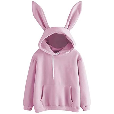 Kawaii Bunny Ear Hoodie for Women Cover