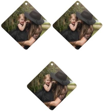 Personalized Air Freshener for Car - Double Sided Photo Custom Car Scents Air Freshener, Gift for Valentine’s Day Birthday Ideal for Car Wardrobe Bathroom Hanging Ornaments (Heart 5pcs)