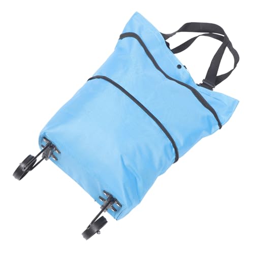 OFFSCH Folding Shopping Bag Wheel Large Capacity Trolley Bag for Groceries Laundry Compact and Reusable