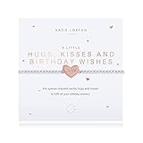 KATIE LOXTON A Little Hugs Kisses and Birthday Wishes Womens Rose Gold and Silver Plated Stretch...
