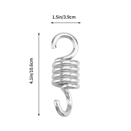 Yardwe 2Pack 440Lbs.capacity Hammock Chair Spring Heavy Duty Hammock Swing Spring For Porch Swing,Hanging Chairs Stainless Steel Extension Spring (6.7Mm) #TOP2