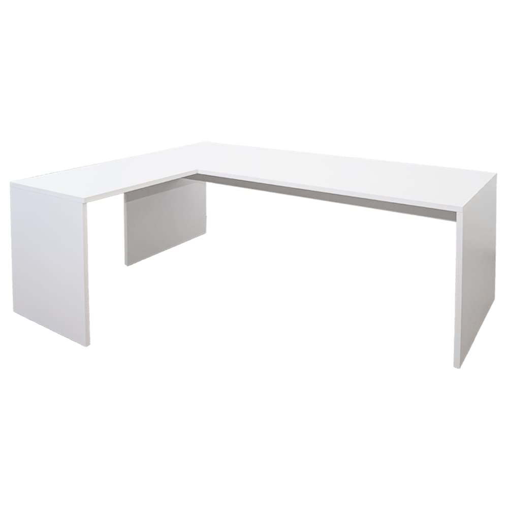 OFILIKE. Mesa Escritorio de Esquina, en Forma de L a la Izquierda. para Oficina, Estudio, Ordenador, Teletrabajo… (200x80, White)