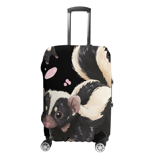 Skunk Pinknose Luggage Covers Washable Travel Suitcase Cover Elastic Baggage Protector