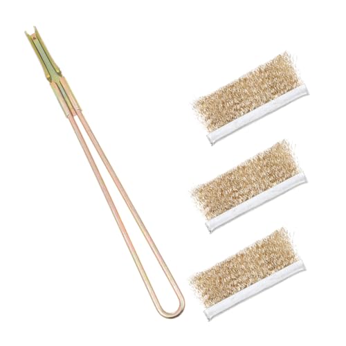 Garneck 1Set Bird Cage Brush with Long Handle Steel Bristles for Deep Cleaning Cages Trays and Accessories for Parrots and Animals Durable and Ergonomic Design