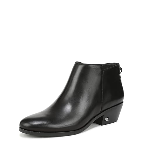 Sam Edelman Women's Petty Ankle Boot Black Leather 8 M