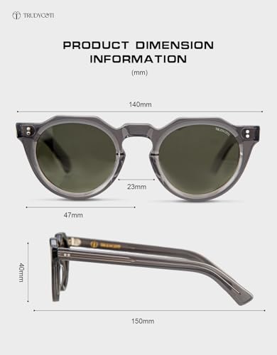 2025 Acetate Polarized Sunglasses Men Women, Modern Retro Designer Sunnies with UV400 Protection2