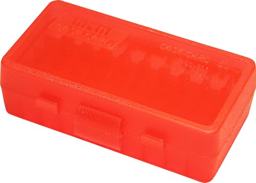 MTM Caja de 50 cartuchos de calibre 380/9 mm P50-9M - P50-9M-29, Rojo