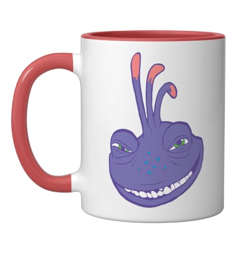 Disney and Pixars Monsters, Inc. Randall Boggs Ceramic Mug, Red/White, 11oz