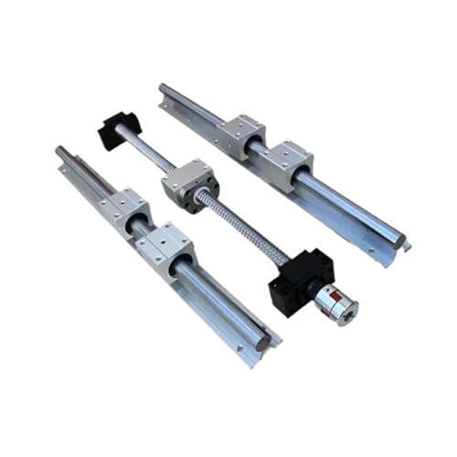 Metal Ball Screw nut end Processing 1set SFU1605 Ball Screw Set +2PC SBR16 250-1000MM+4PC Slide Blocks for Part(1000mm)
