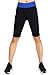 Neonysweets Womens Capri Tights Fitness Running Yoga Pants Leggings Black Blue L