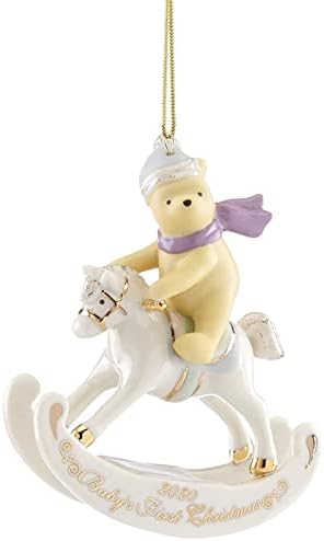 Lenox 2020 Winnie The Pooh Baby's 1st Christmas Ornament, 0.40 LB, Multi