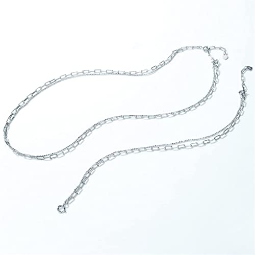Collier 925 sterling deux couches pour sublimer vos tenues d'été - 2