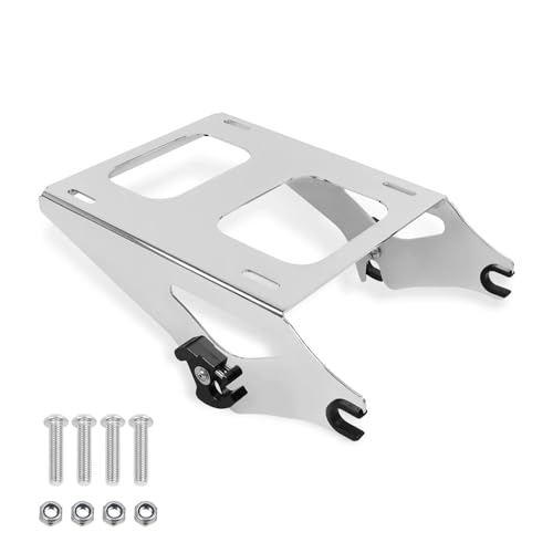 Porte-Bagages Deux Niveaux Amovible Chrome double capacité de charge pour Harley Tour Pak
