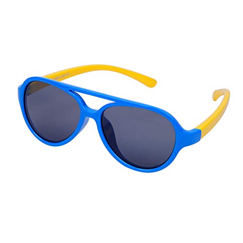 MIAO Gafas de Sol polarizadas para niños (3-8 años) Lente irrompible y Marco + Estuche