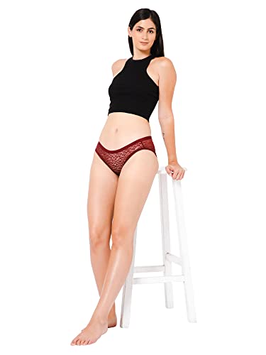 Image of Women Bikini Maroon Panty (Elpmaml1022-P) | ELGANTE ELPMAML1022-P
