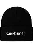 CARHARTT WIP Script Beanie Black/White, negro/blanco