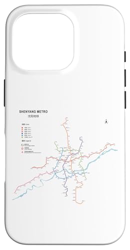 Shenyang China Train Line Railway ? Souvenir Route Map �X�}�z�P�[�X iPhone 16 Pro �p